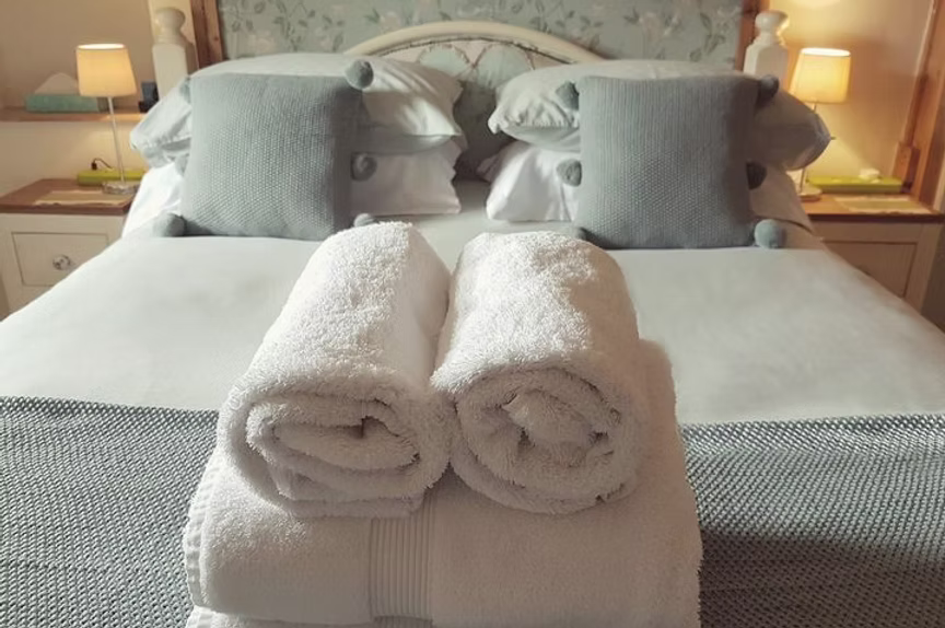Get a great nights sleep in the comfy Hof Cottage bed